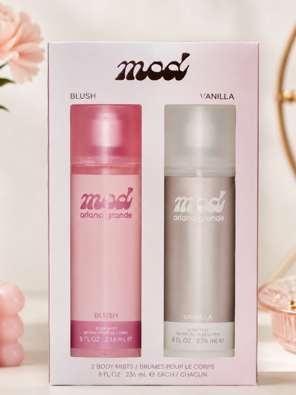 Ariana Grande Mod Blush & Vanilla Body Mist Set of 2
